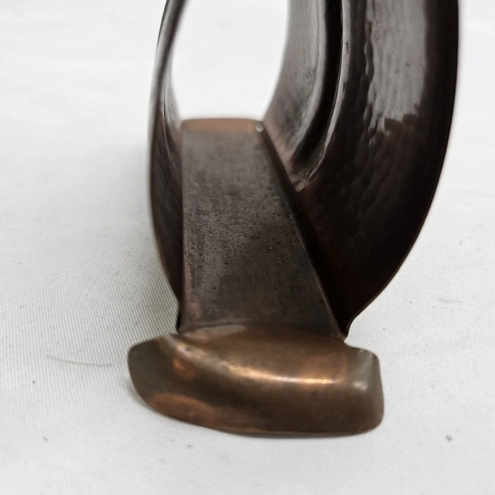 Scandinavian Sweden Copper‎ Desk Letter NAPKIN HOLDER Copper Dalarna VINTAGE